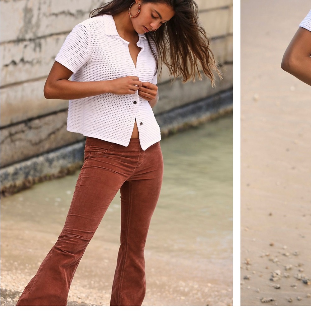 Free People - Pull On Corduroy Flare